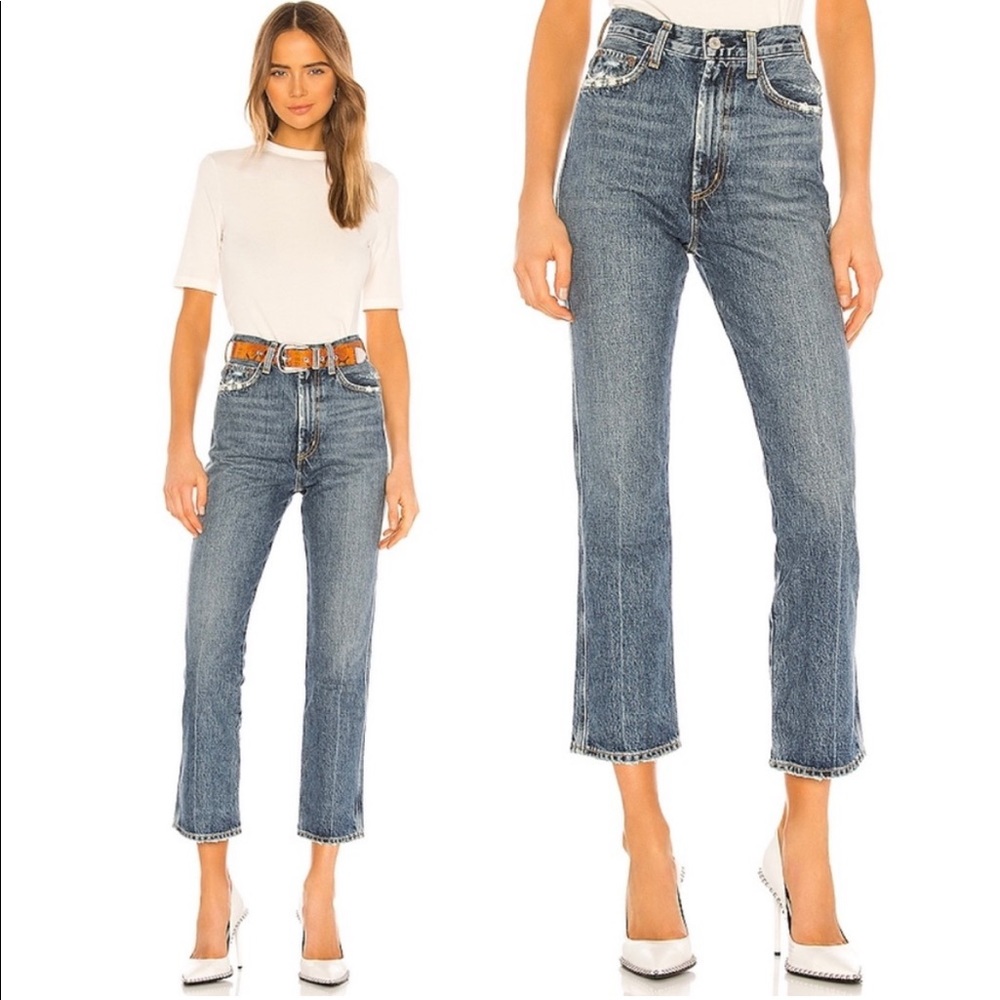 Agolde Pinch Waist High Rise Kick in Precision Wash Size 29 Style # A095-1206